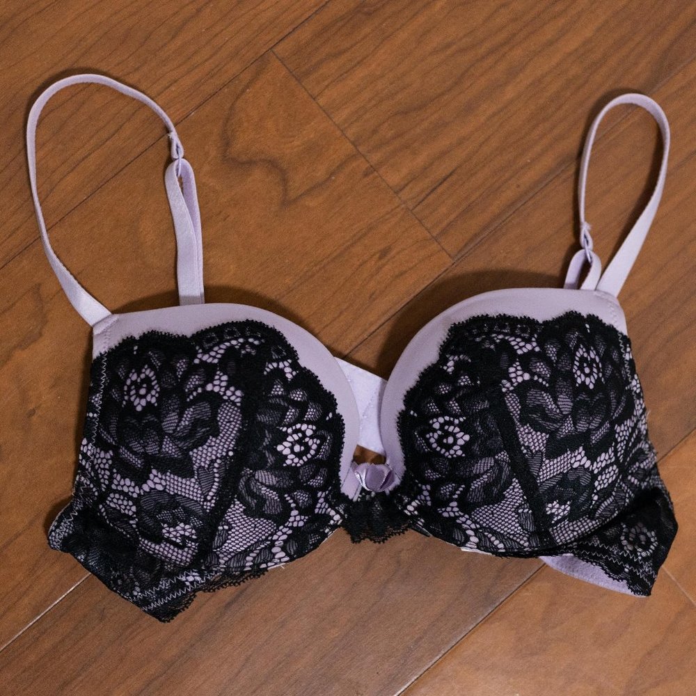 Adore Me Lace Push Up Bra Purple Size 30A